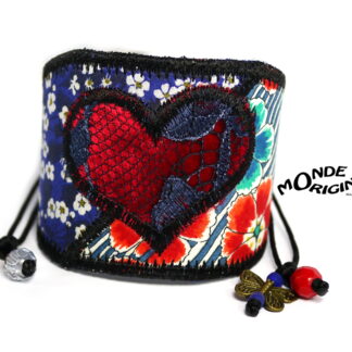 Bracelet manchette cœur