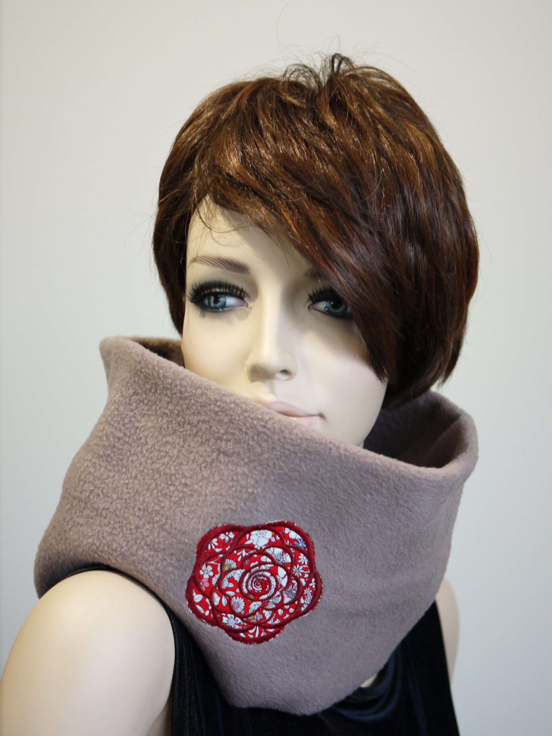 Snood taille XXL modulable en capuche