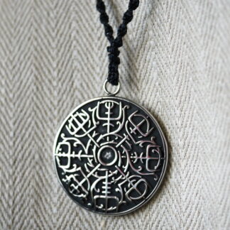 Collier homme pendentif nordique en métal, collier talisman homme, collier vegvisir
